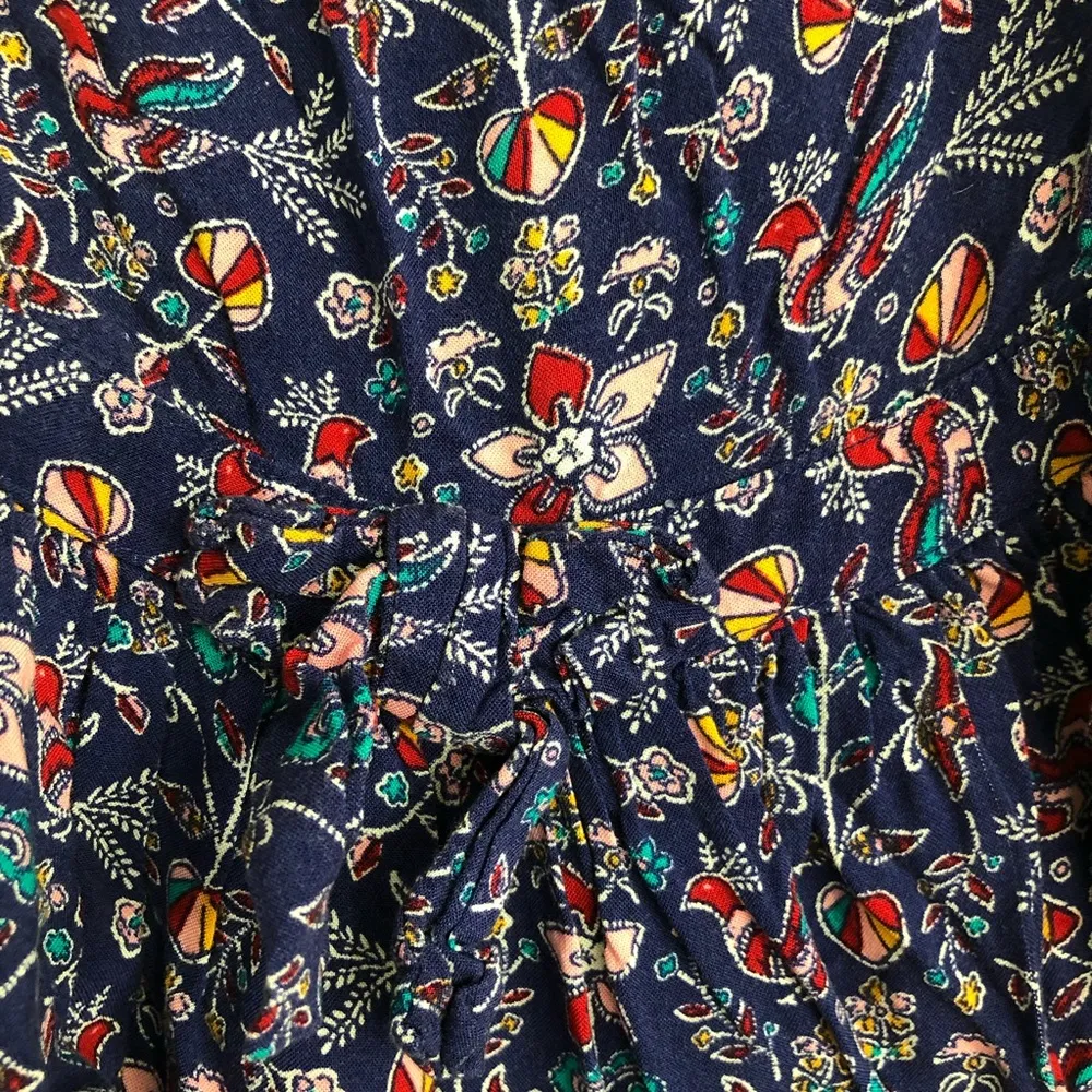 Oshkosh Long Sleeve Floral and Bird Print Dress. Size 12m. - Image 5