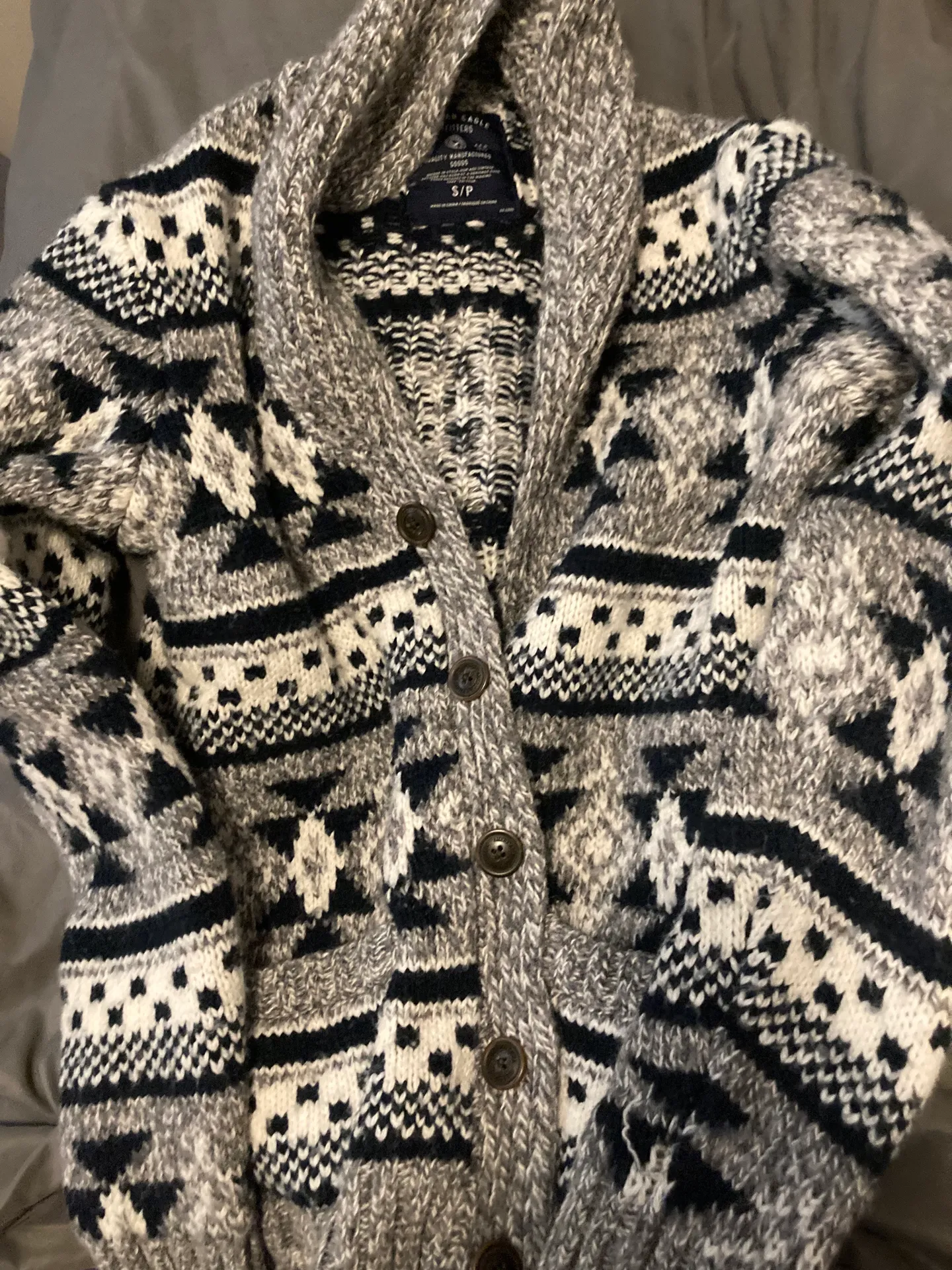  Wool Blend Cardigan Sweater - Image 5