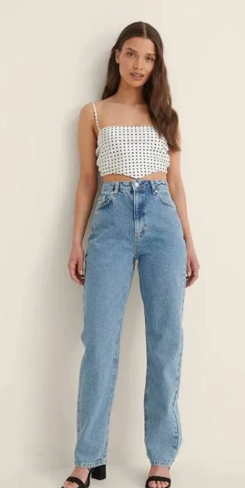 NA-KD Back Smocked Mini Top size 8 - Image 2