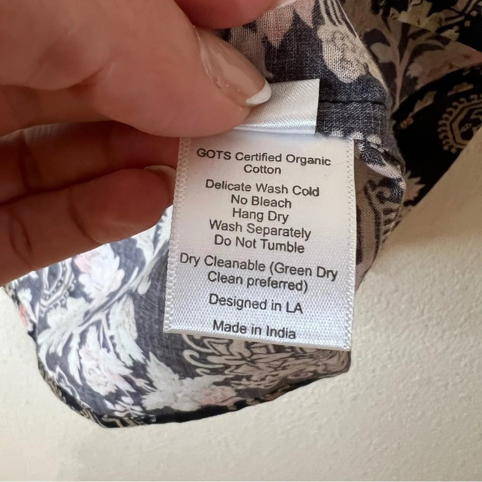 ST. ROCHE Hatfield Top in Belladonna Print boho bohemian floral flowers 6 Black - Image 8