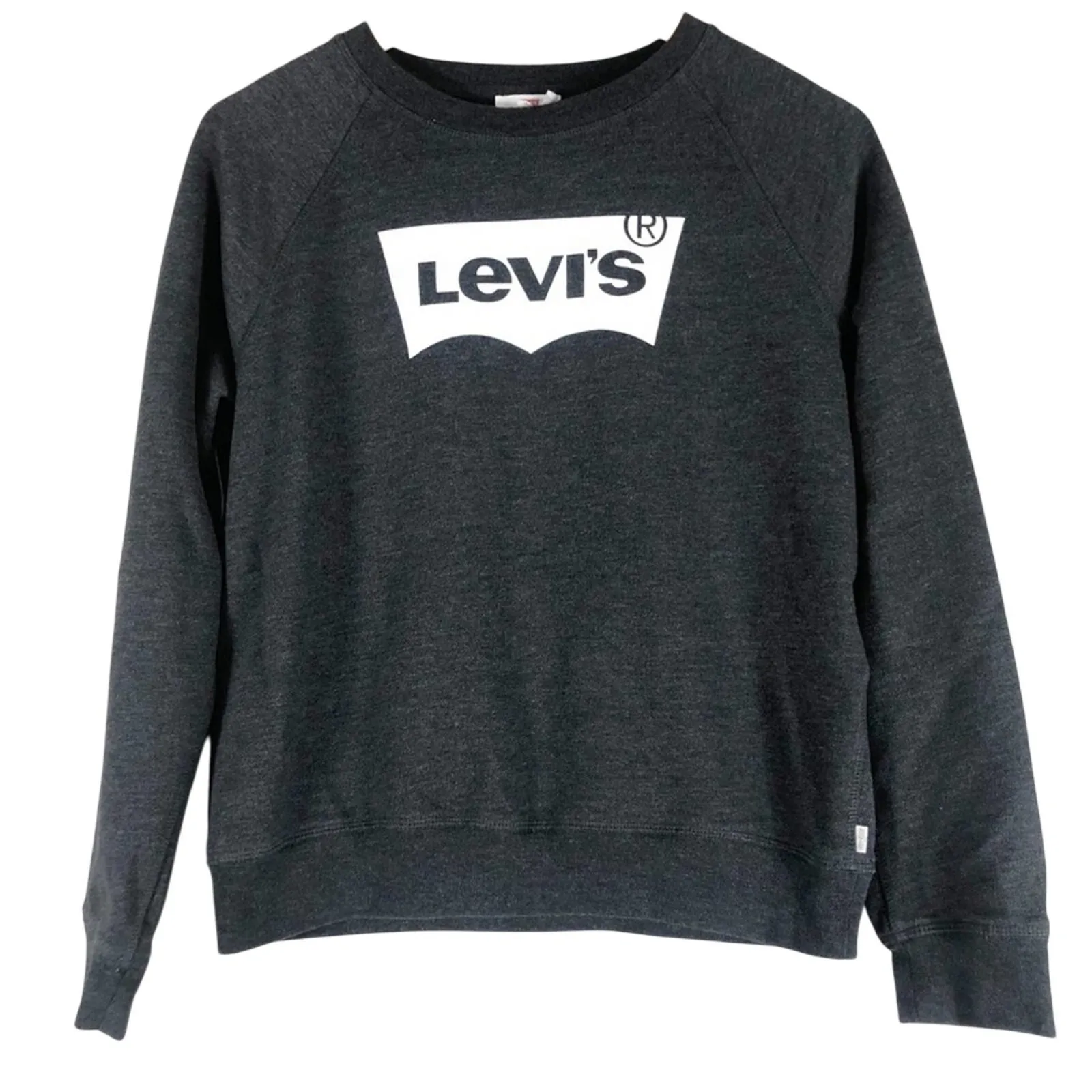 Levi's Sweatshirt Womens M Gray Pullover Relaxed Normcore Retro Casual Basic - Image 2