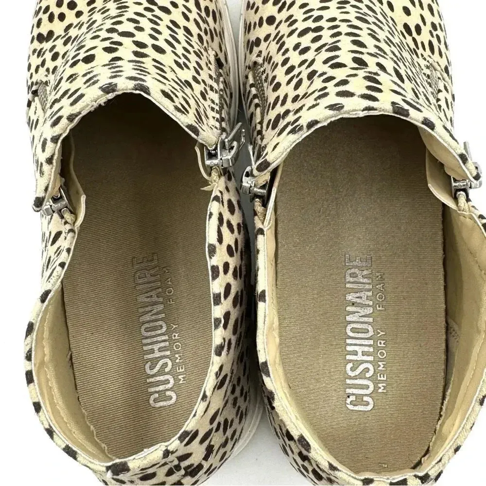 CUSHIONAIRE Hart Hidden Wedge Sneaker in Spotted Cheetah Print Women’s Size 8.5 Black - Image 9