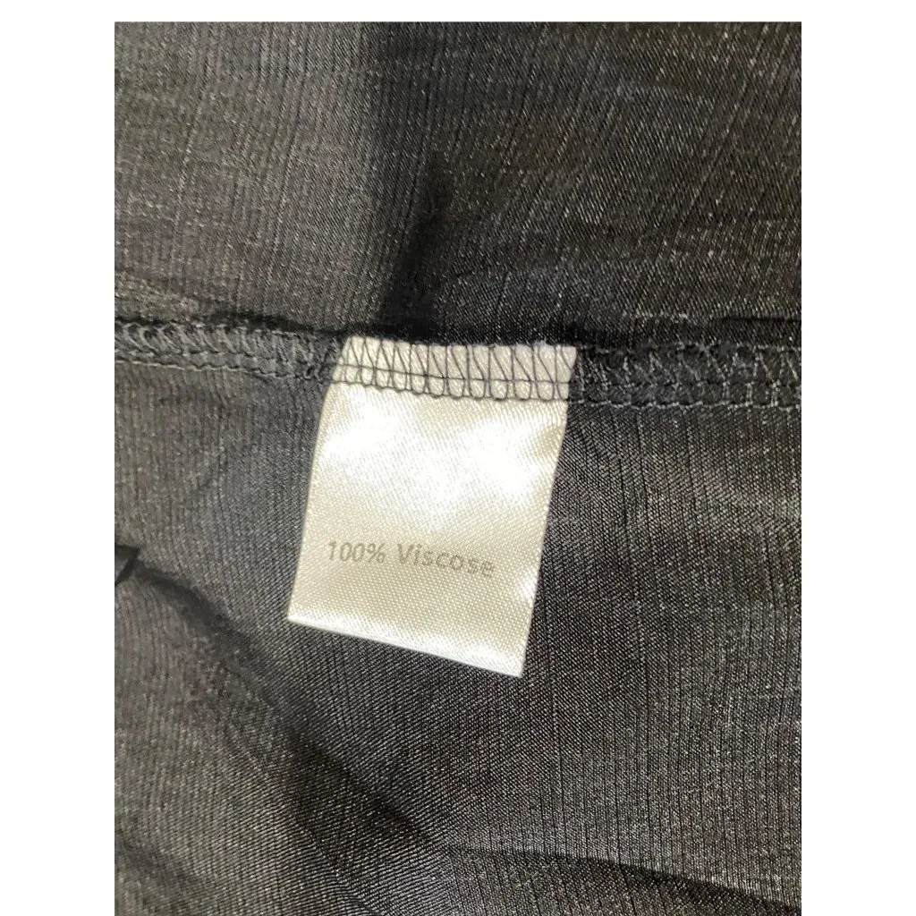 Button Down Shirt Dress Black Size 3X - Image 4