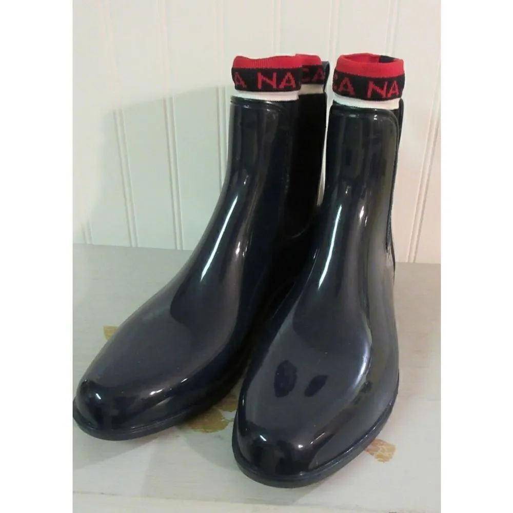 Nautica navy rain boot sz 8 NWOB - Image 3