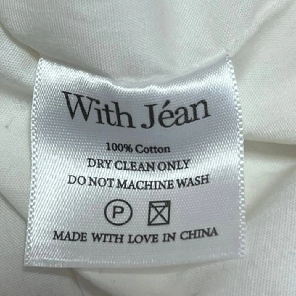 NEW With Jean Sabrin White Embroidery Strapless Sleeveless Mini Corset Dress XXS - Image 9