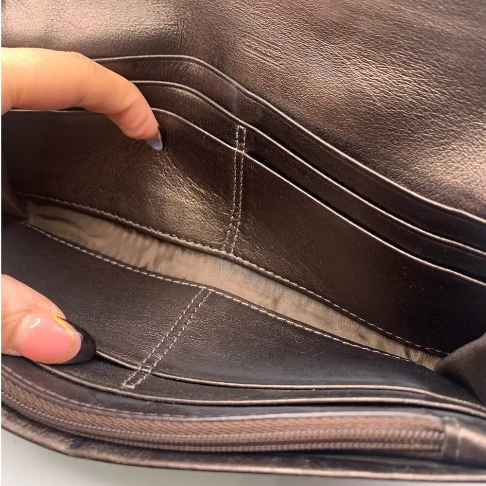 Coach  Metallic Brown Wallet - Image 7