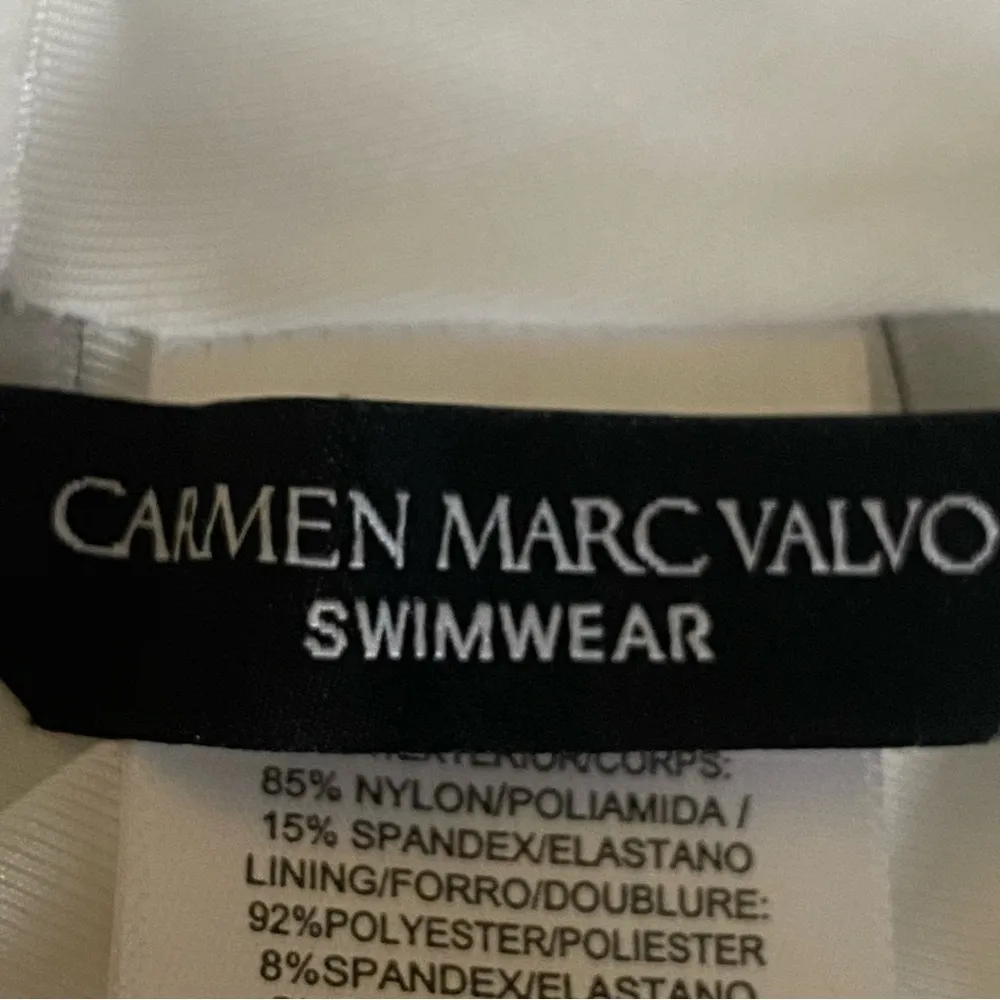 CARMEN MARC VALVO “One shoulder, One-Piece- Twisted Tides White”. Size 6. NWOT - Image 8