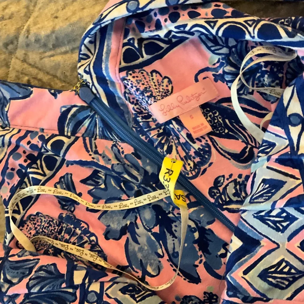 Lilly Pulitzer Taryn Maxi Dress Melon Fig Ginger Jar Sleeveless Pink Blue Rayon - Image 7