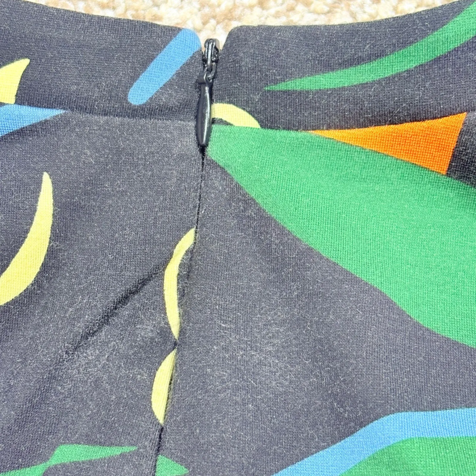 Boden Naomi Floral Jersey Long Sleeve Dress Sz 4R Feminine A Line Artsy Print Black - Image 10