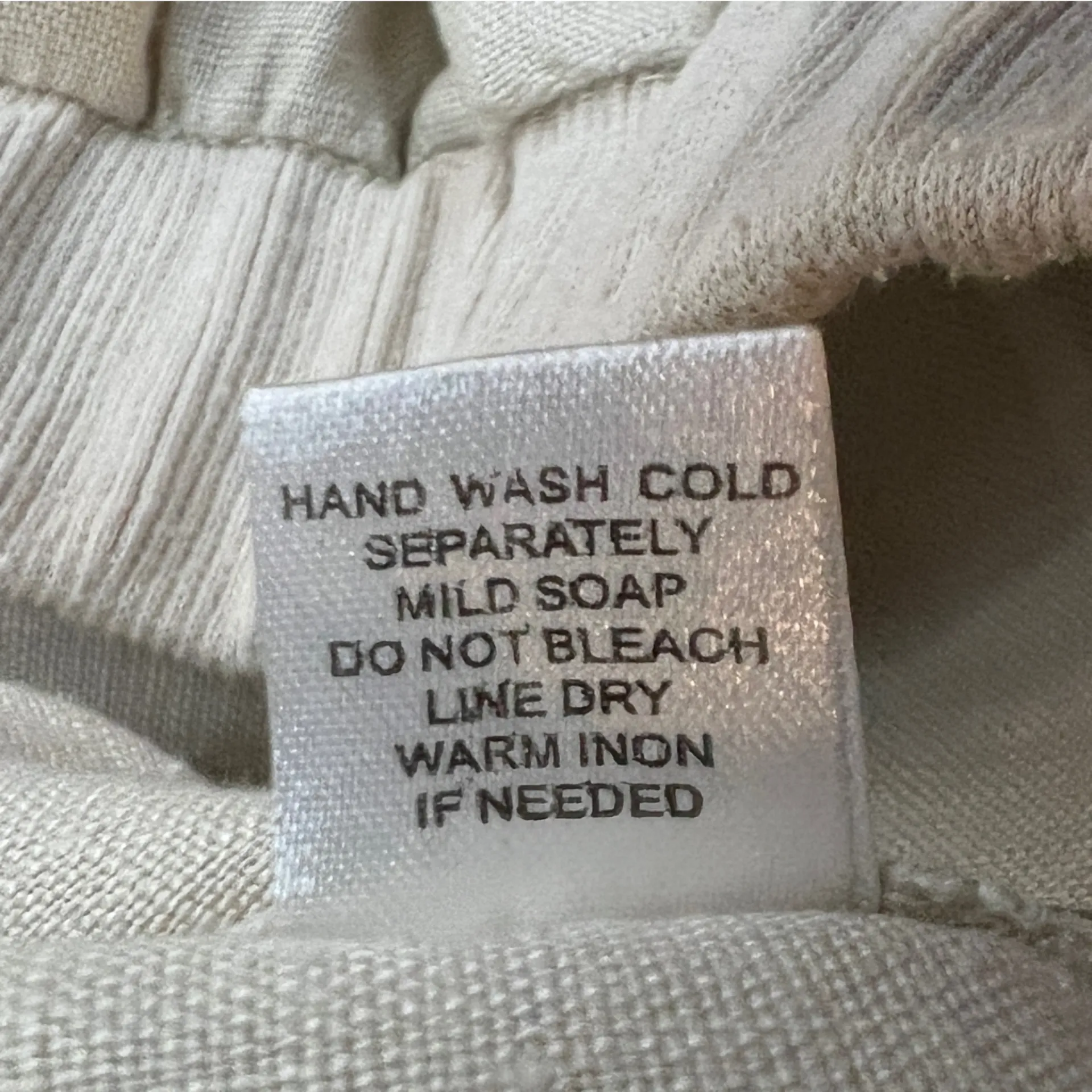 For Cynthia Woman Size 1X 100% Linen Tan Stretch Waist W/Pockets Cuffed Capri’s - Image 12