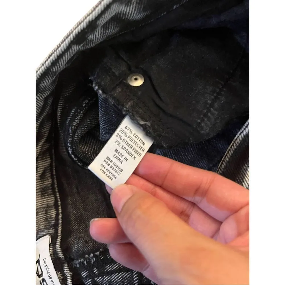 RSQ High Rise‎ Straight Leg Acid Wash jeans Size 24 - Image 7