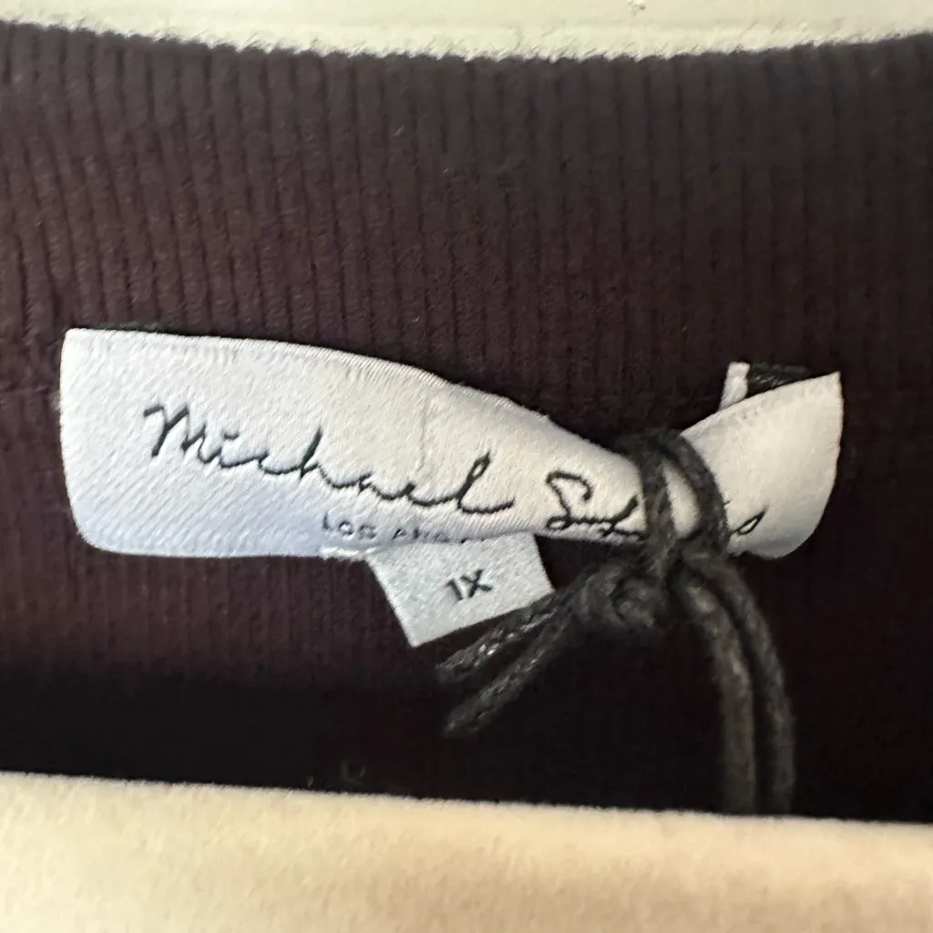 Michael Stars Black Asymmetrical One Shoulder Dress - Image 6