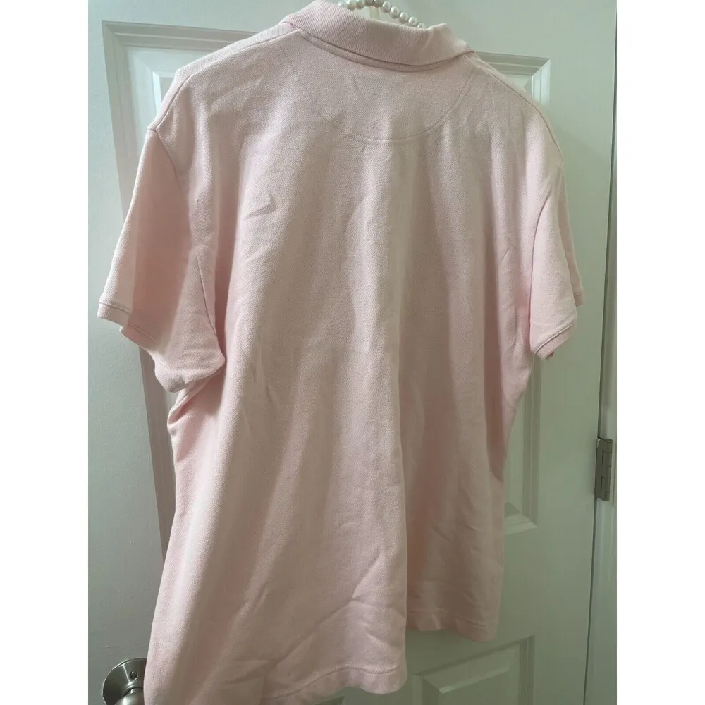 VINTAGE Sport Haley Women Polo Shirt XXL PINK Size 2X - Image 8