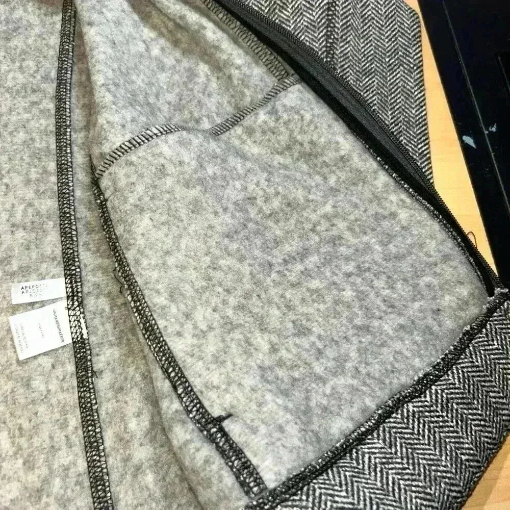 Andrew Marc New York Jacket Womens L Large  Gray Full Zip Mock Neck Pockets - Image 12