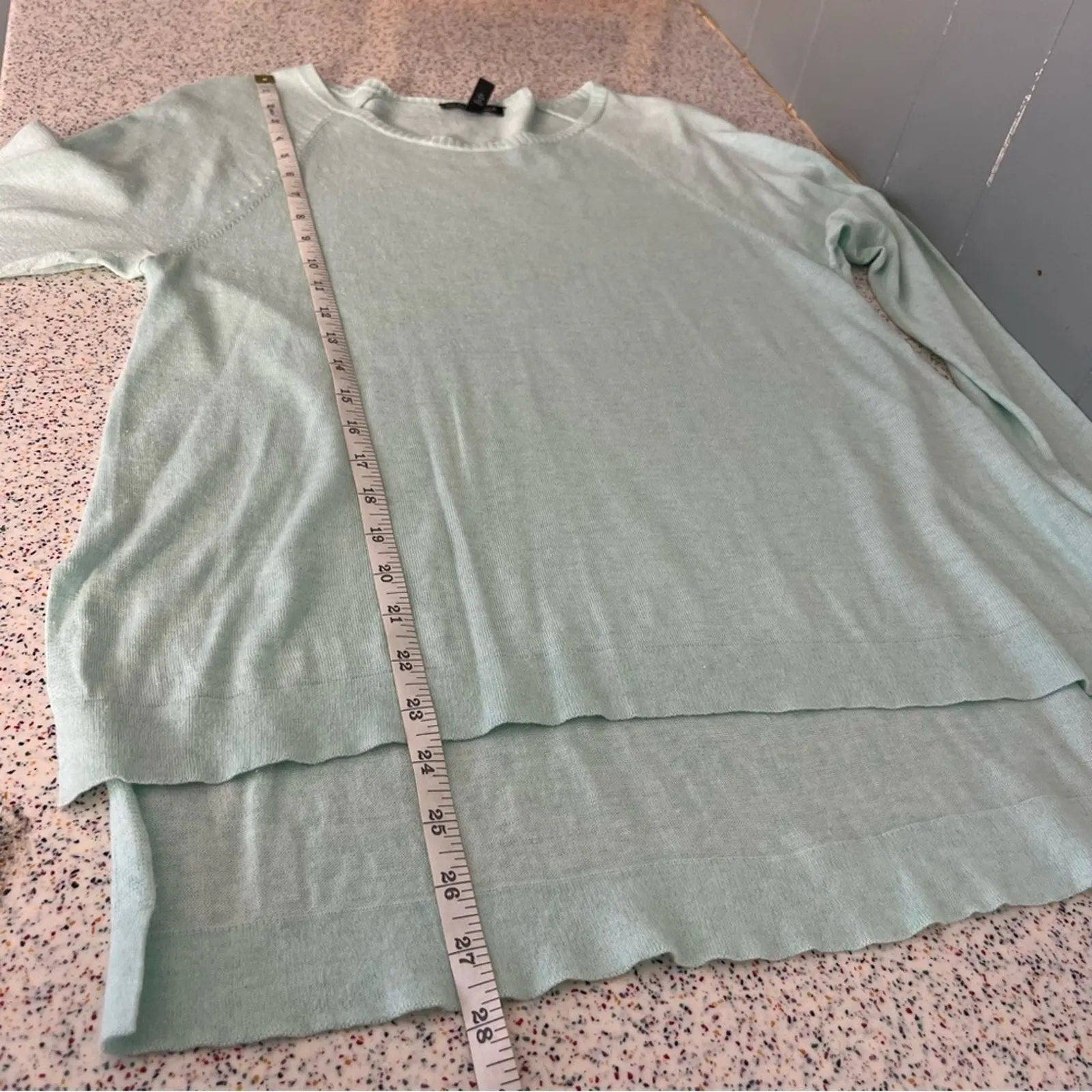 Eileen Fisher Lightweight Organic Cotton Silk Tencel Ballet Neck Sweater Size s - Image 6