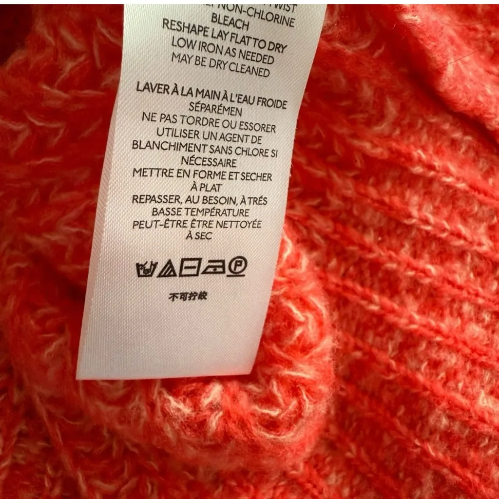 Anthropologie Vibrant Red V-Neck Sweater - Image 9