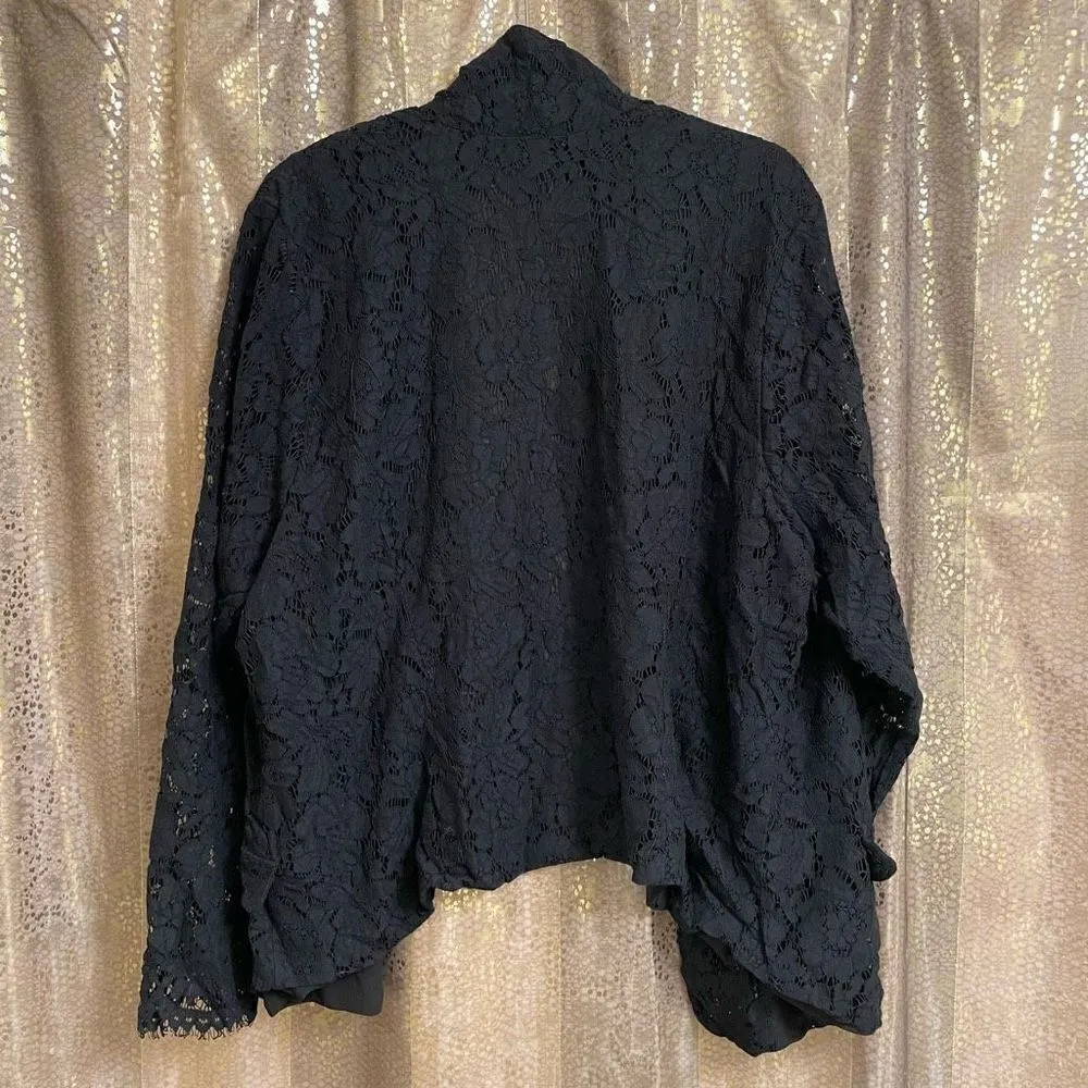 Torrid Black Long Sheer Sleeve Blazer Jacket Size 4X/26 - Image 2
