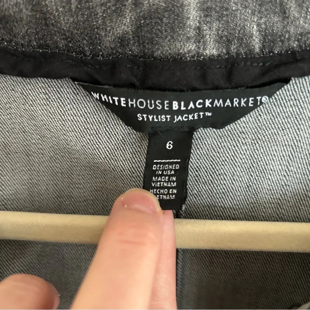 White House Black Market Stylist Denim Jacket - Image 3