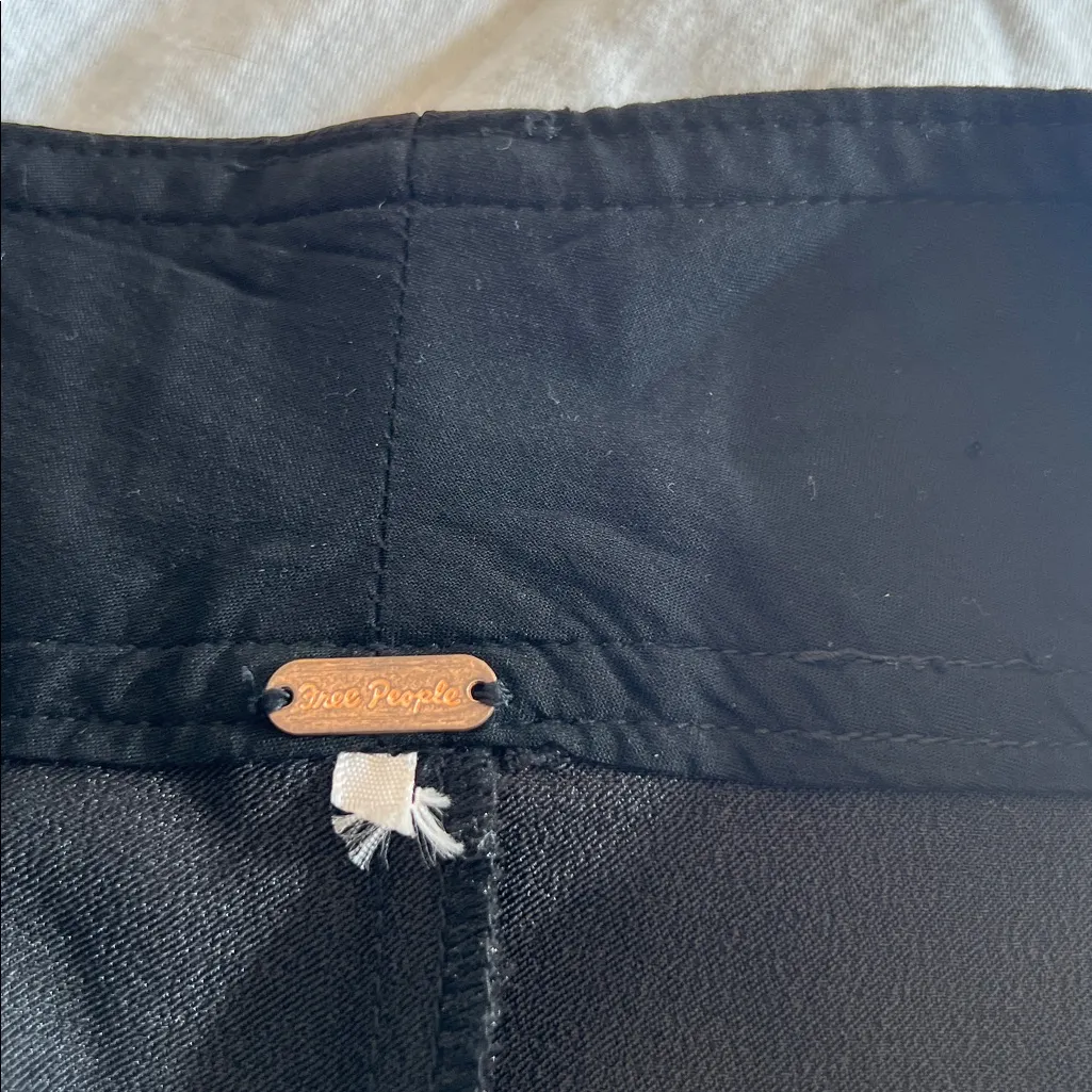 Free People Satin Cargo Pants Wide Leg Gothic Whimsical Sz Medium Baggy - Image 9