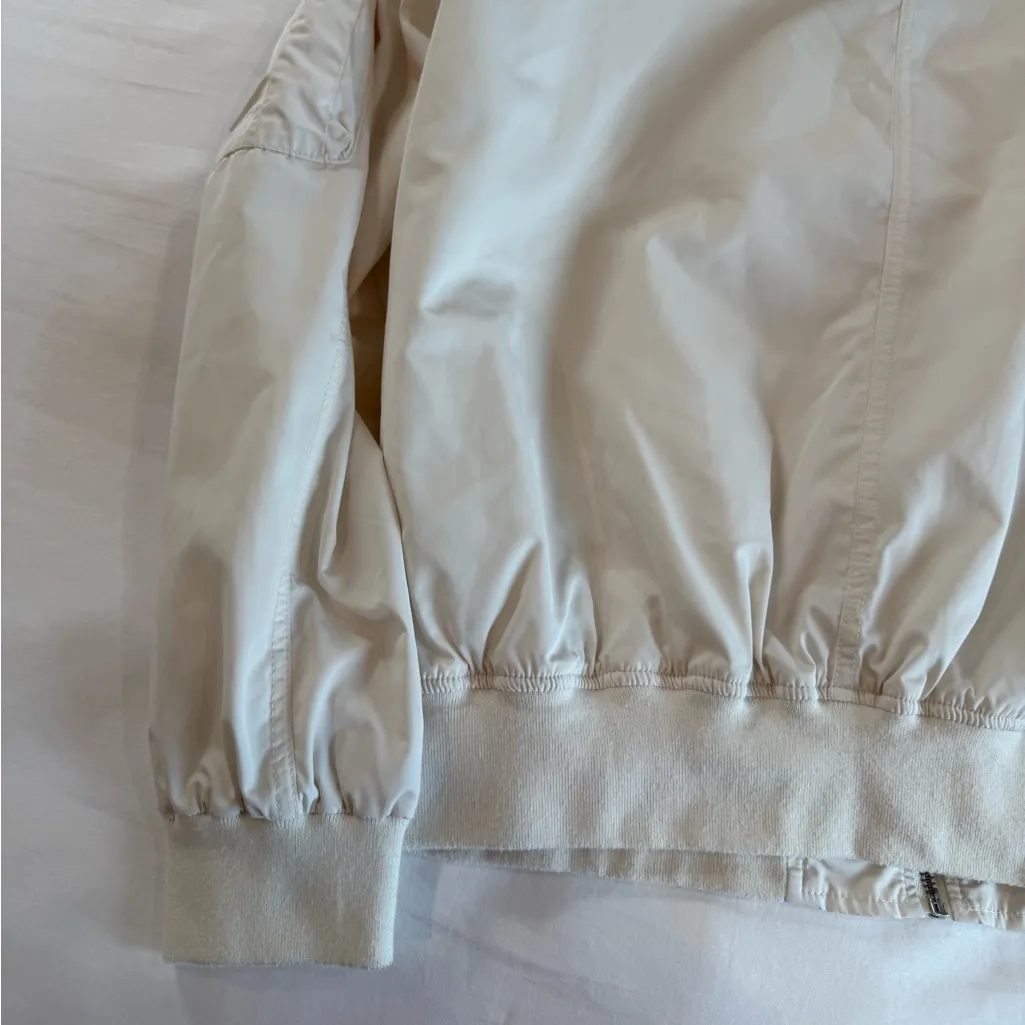 J.O.A Los Angeles Cream Bomber Jacket - Image 8