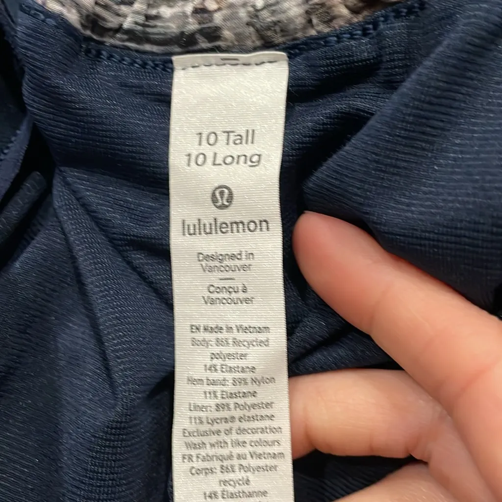 Lululemon  Hotty Hot Short Digital Oasis Grey Multi / True Navy‎ PELOTON - Image 8