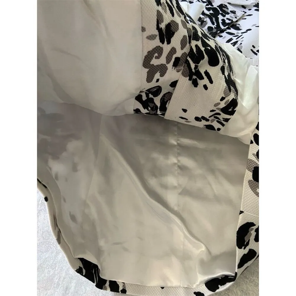 Laura Ashley Animal Print Blazer Classic Minimalist Parisian Academia Artistic - Image 8