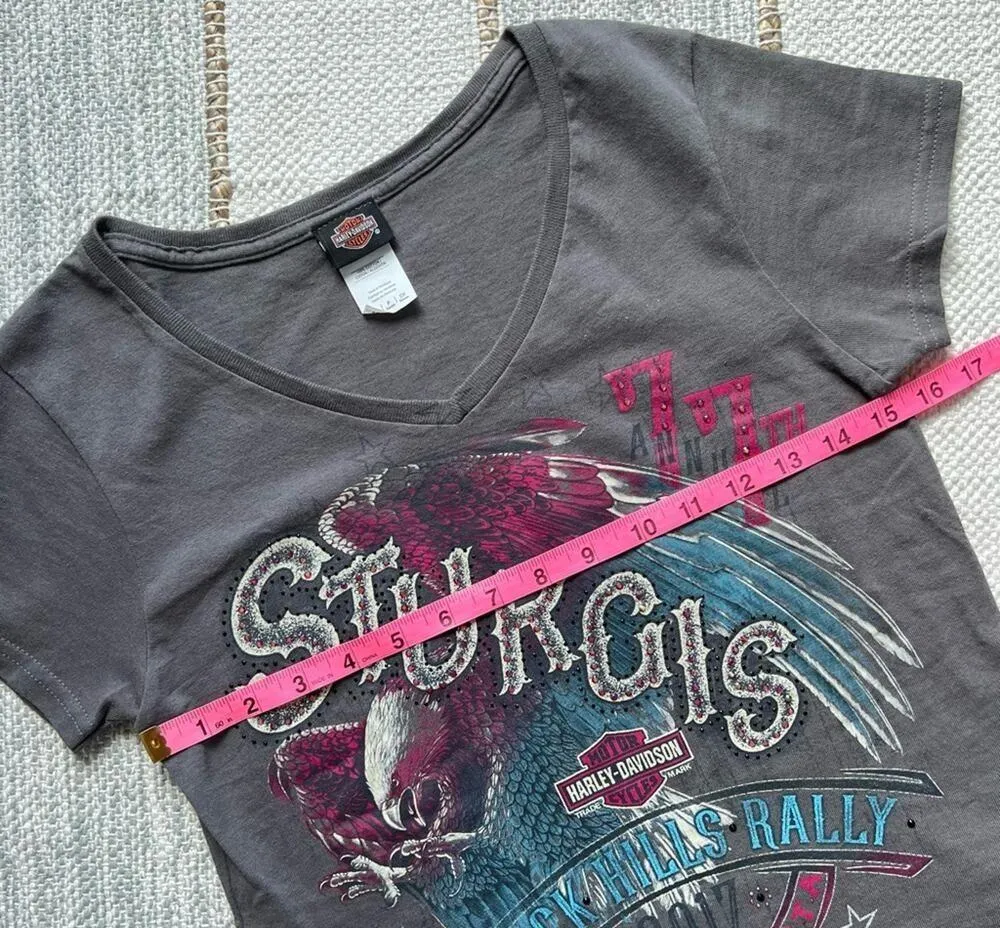 Harley Davidson Sturgis Black Hills Rally 2017 Badlands Wall South Dakota Tee S - Image 5