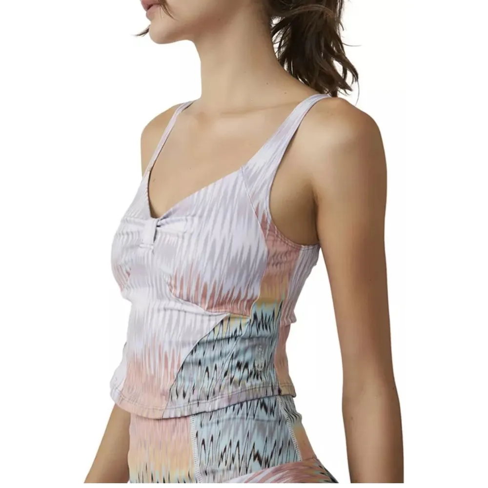 FP Movement Free People Kindred Spirit Knotted Tank Top Athletic Print NEW - Image 4