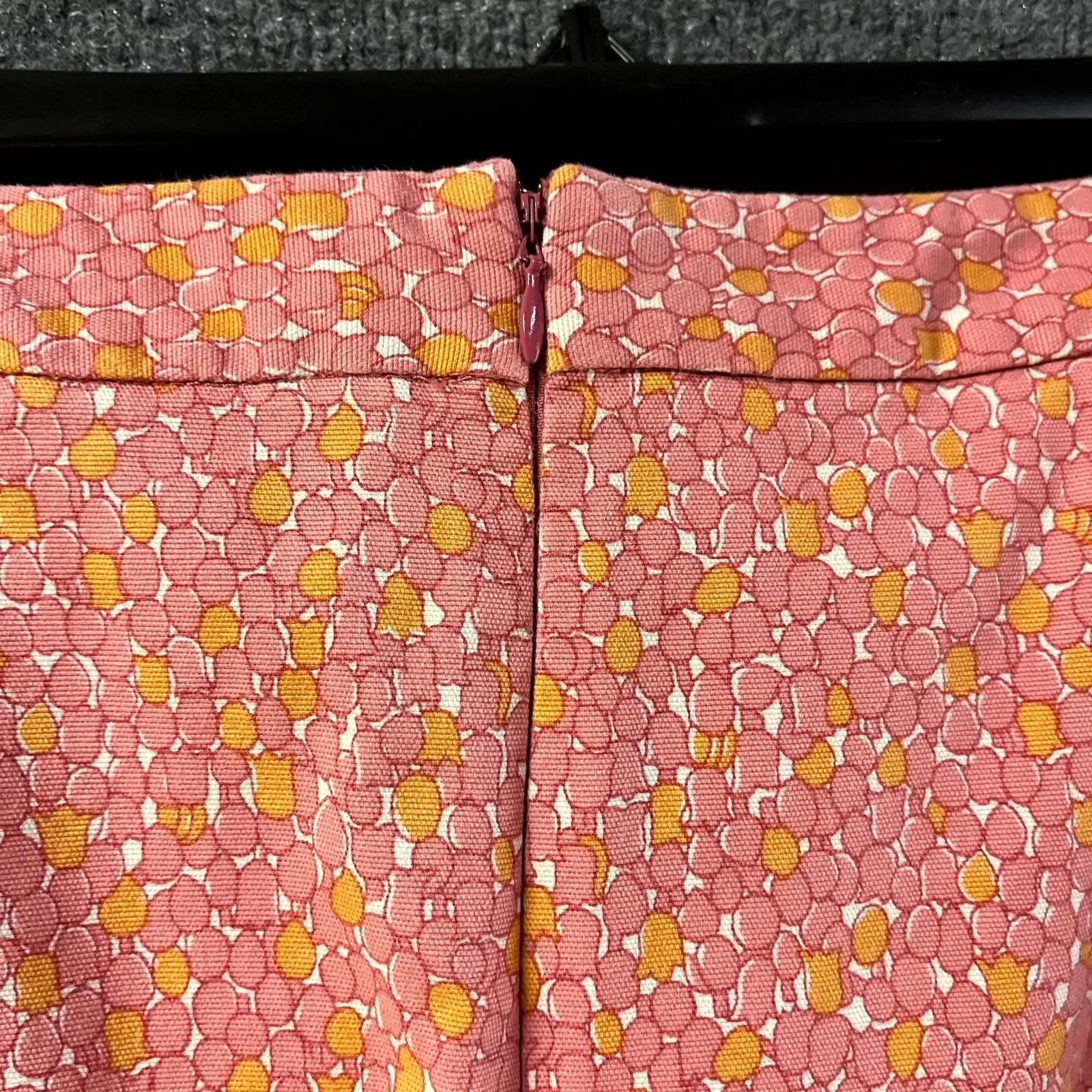 Talbots Pencil Skirts Womens 12 Pink Tulip Print Cotton‎ Stretch Back Zip Career - Image 8