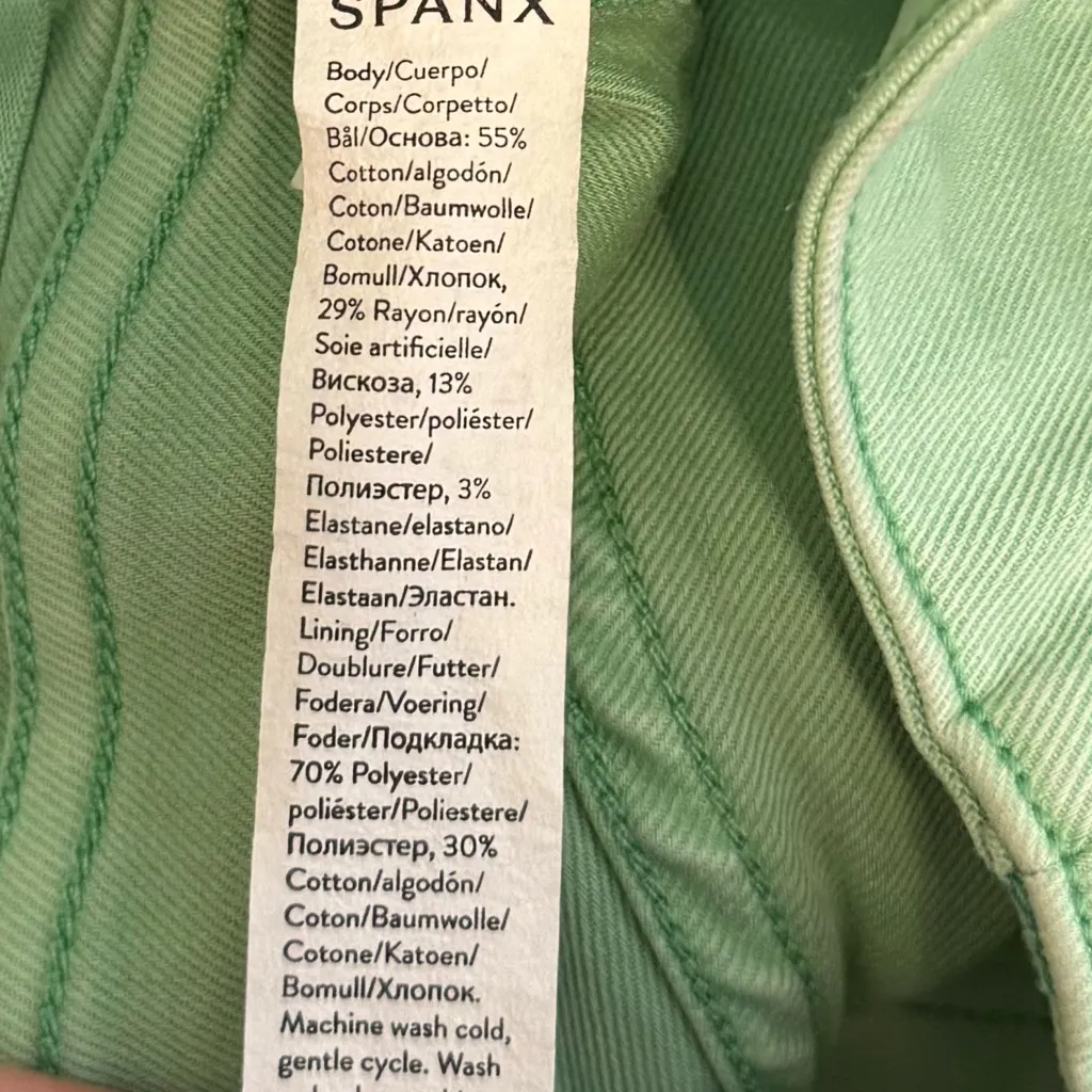 Spanx Stretch Twill 6" Shorts in Fresh Celdon - Image 6