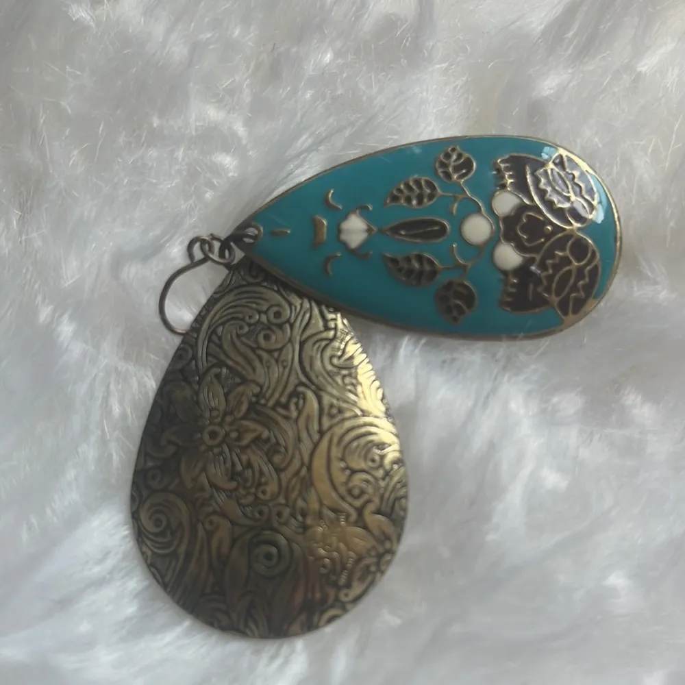 Drop cloisonné earrings - Image 5