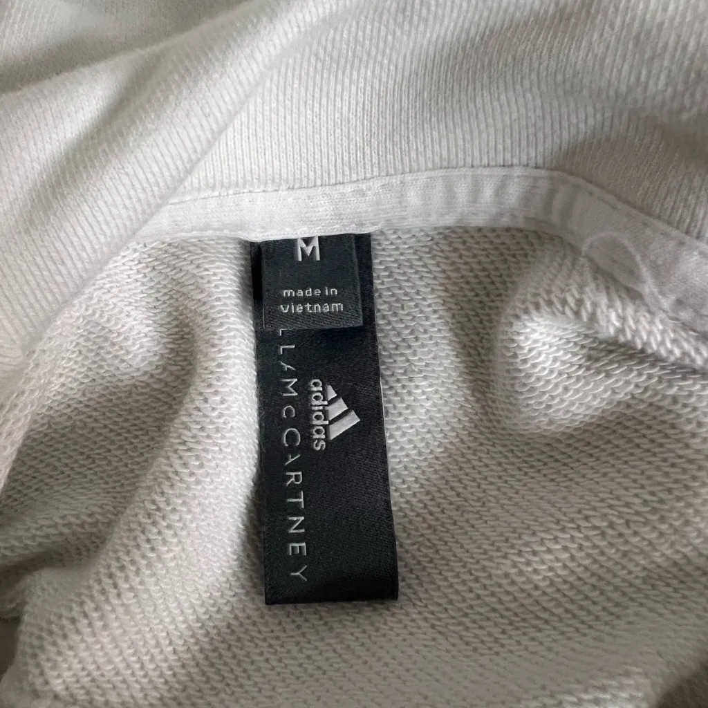 🔥 Adidas x Stella McCartney White Cropped Hoodie – Women’s – Premium Designer Size M - Image 8