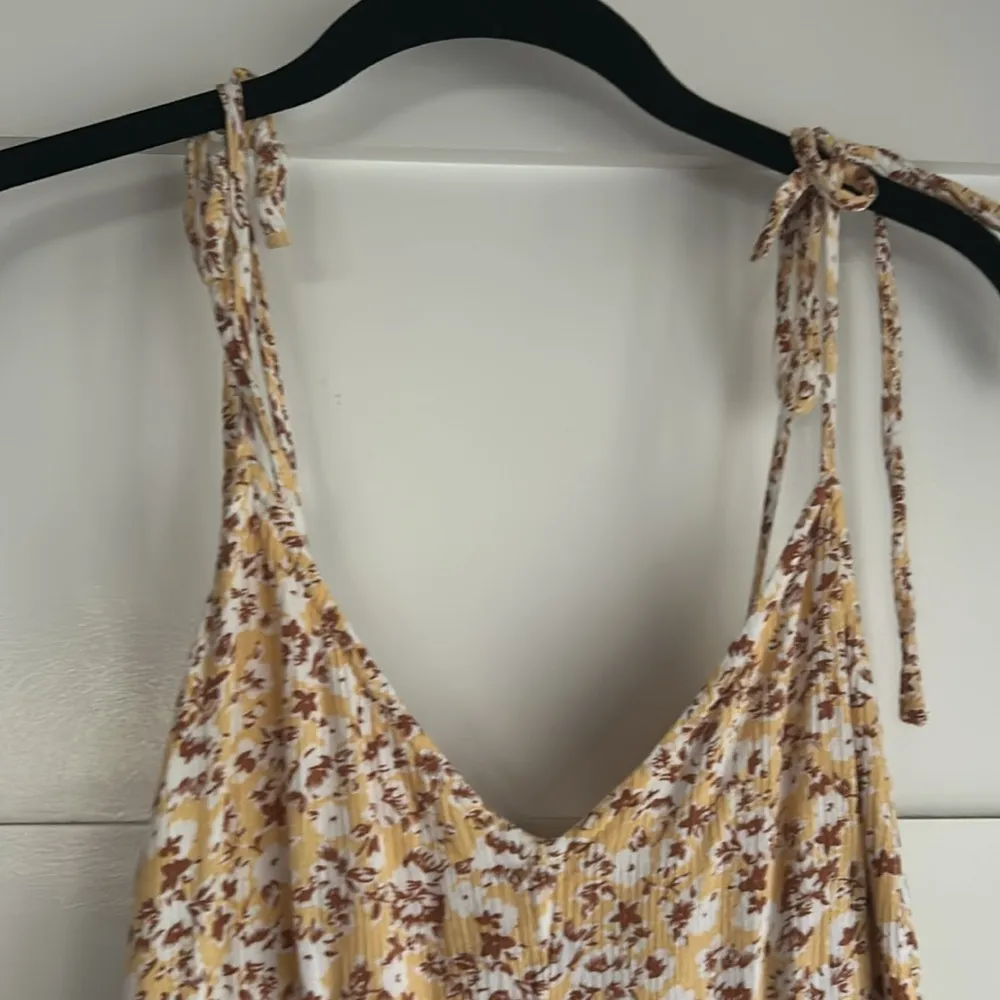 Abercrombie Yellow Floral Midi Dress - Image 3