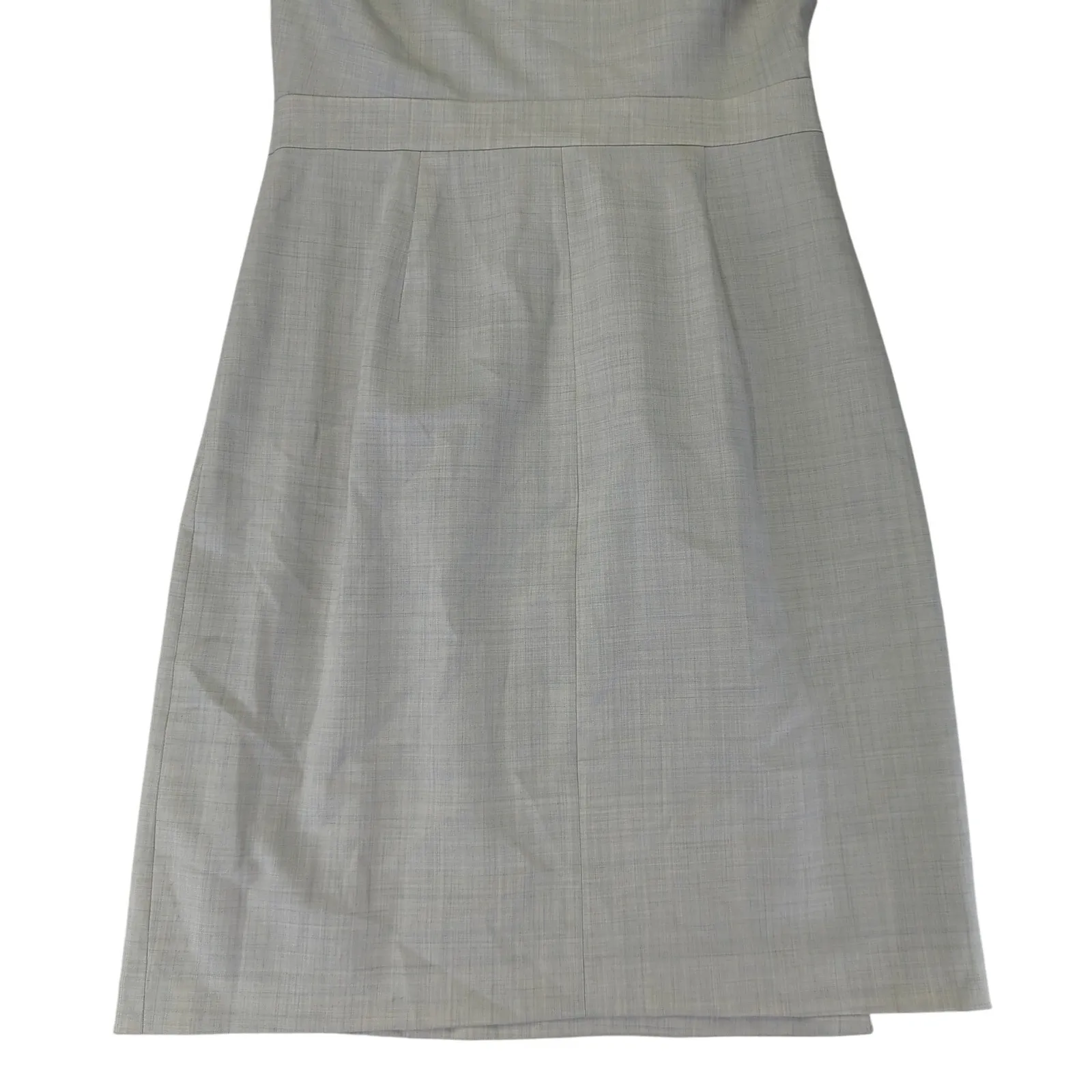 J.CREW Wrap Dress Super 120s 100% Wool‎ Sleeveless Dress B8169 Women's 6 Snaps - Image 6