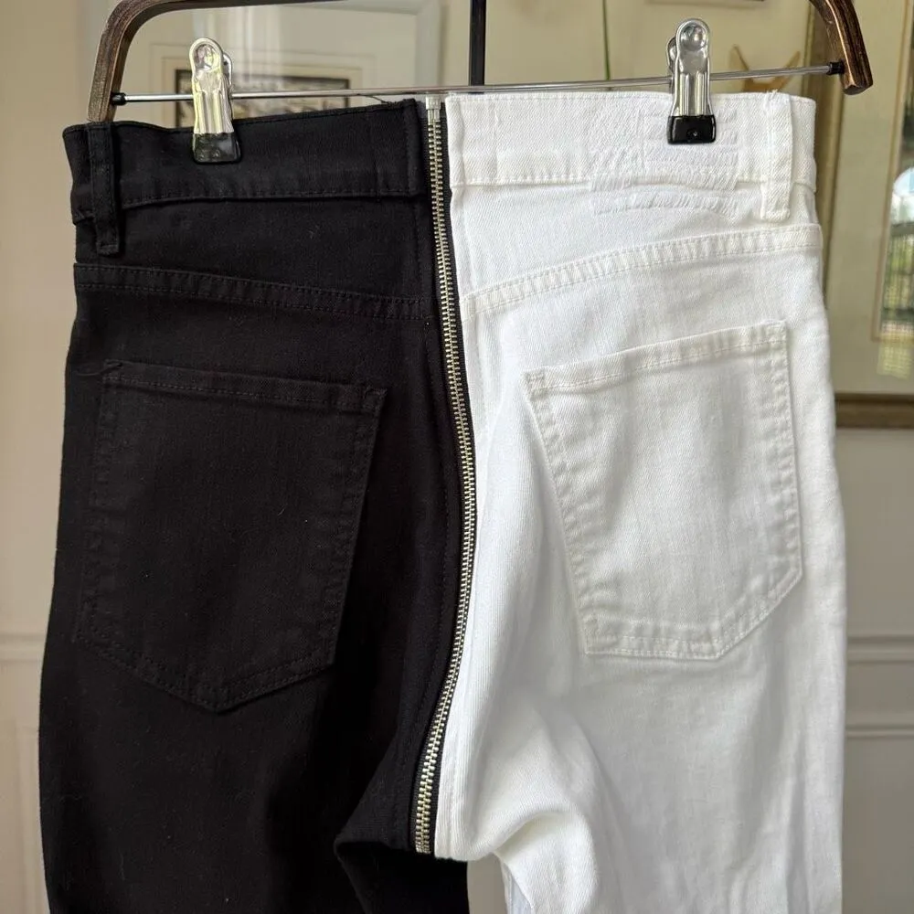 Revice Dream Fit 2 Tone Black White Duo Style Yin Yang Denim Jeans 28 - Image 6