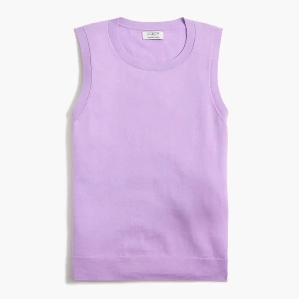 J.Crew Sweater Shell in Bright Lilac, Size Small - Image 2