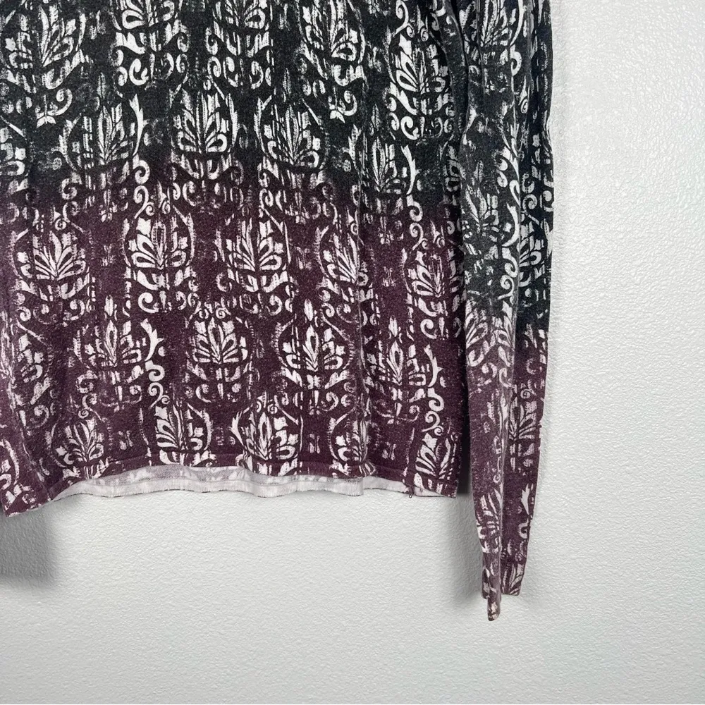 Athleta‎ Cowl Neck Ombre Long Sleeve Shirt Sz M - Image 4