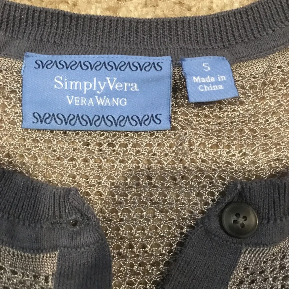 Simply Vera  Vera Wang Color Block Cardigan - S - Image 3