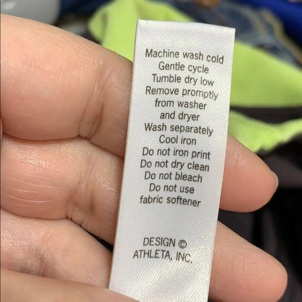 Athleta Womens Capri Pant Legging Athletic Running Workout Gray Green Small Tall - Image 10