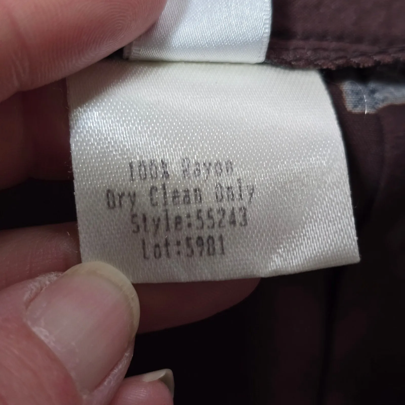 Vintage ILYSE HART LTD 90s Maxi Skirt Brown Panda Print 12 Fairy Cottagecore - Image 7