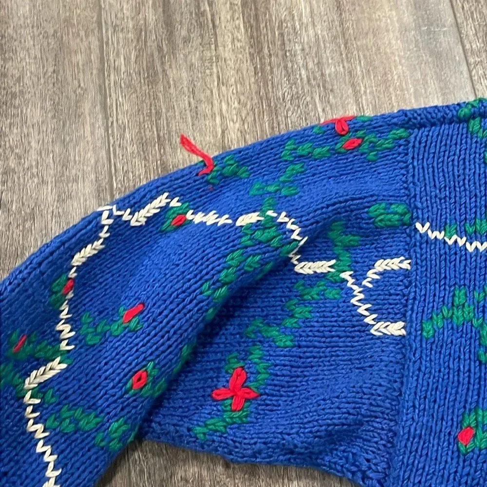 Vintage cotton b.g.day sweater Blue Size M - Image 7