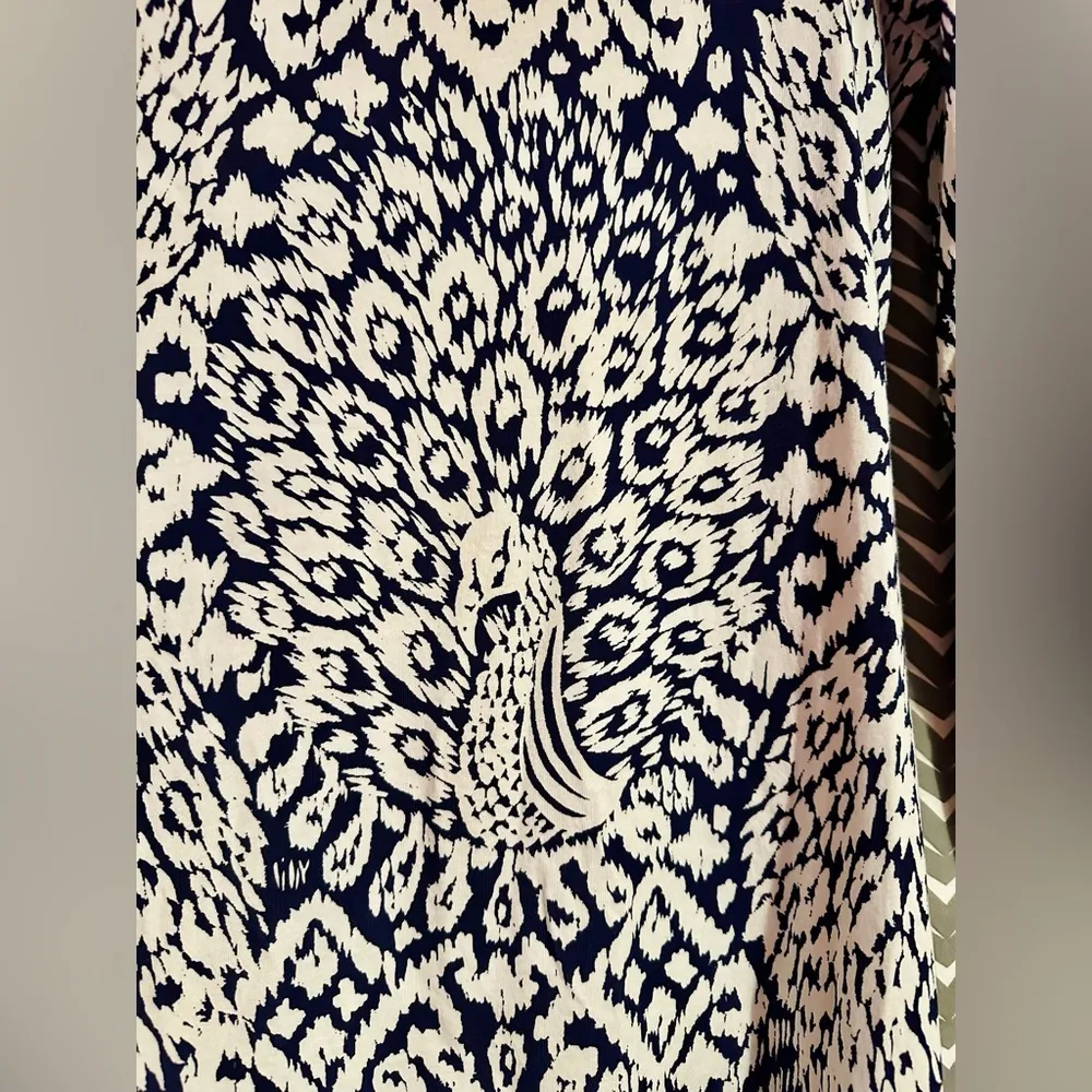 Lilly Pulitzer Hollee Pineapple Party Bright Navy Engineered Peacock dress - XS - Image 4