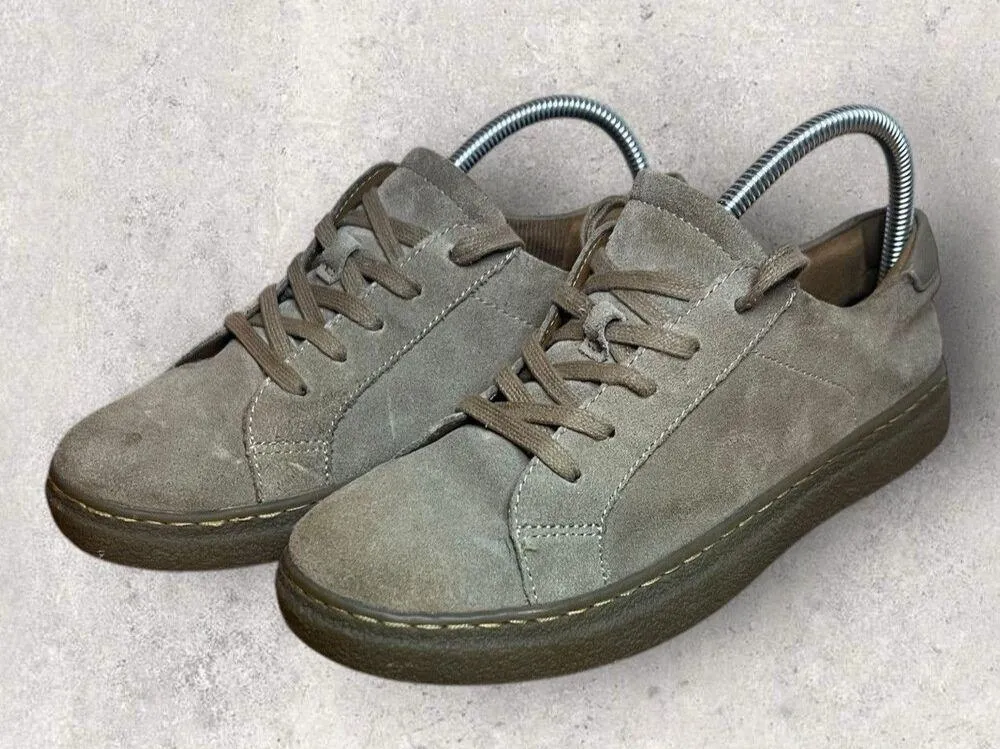 Eurosoft by Sofft Suede Nikki Sneakers Lace up Stone Taupe Womens Size 8 Brown - Image 4
