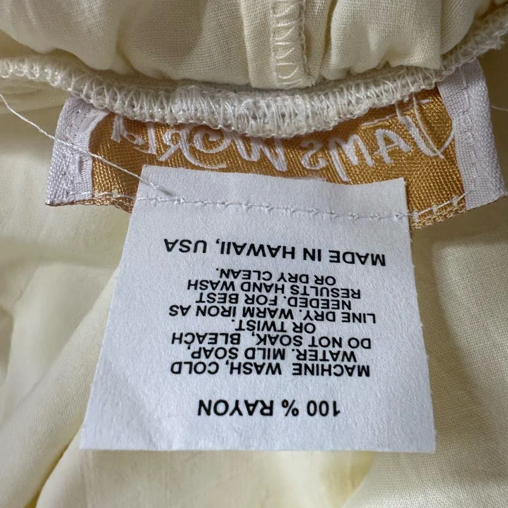 Jams World French Vanilla Elastic Waist Pants size Extra Small NWT - Image 4