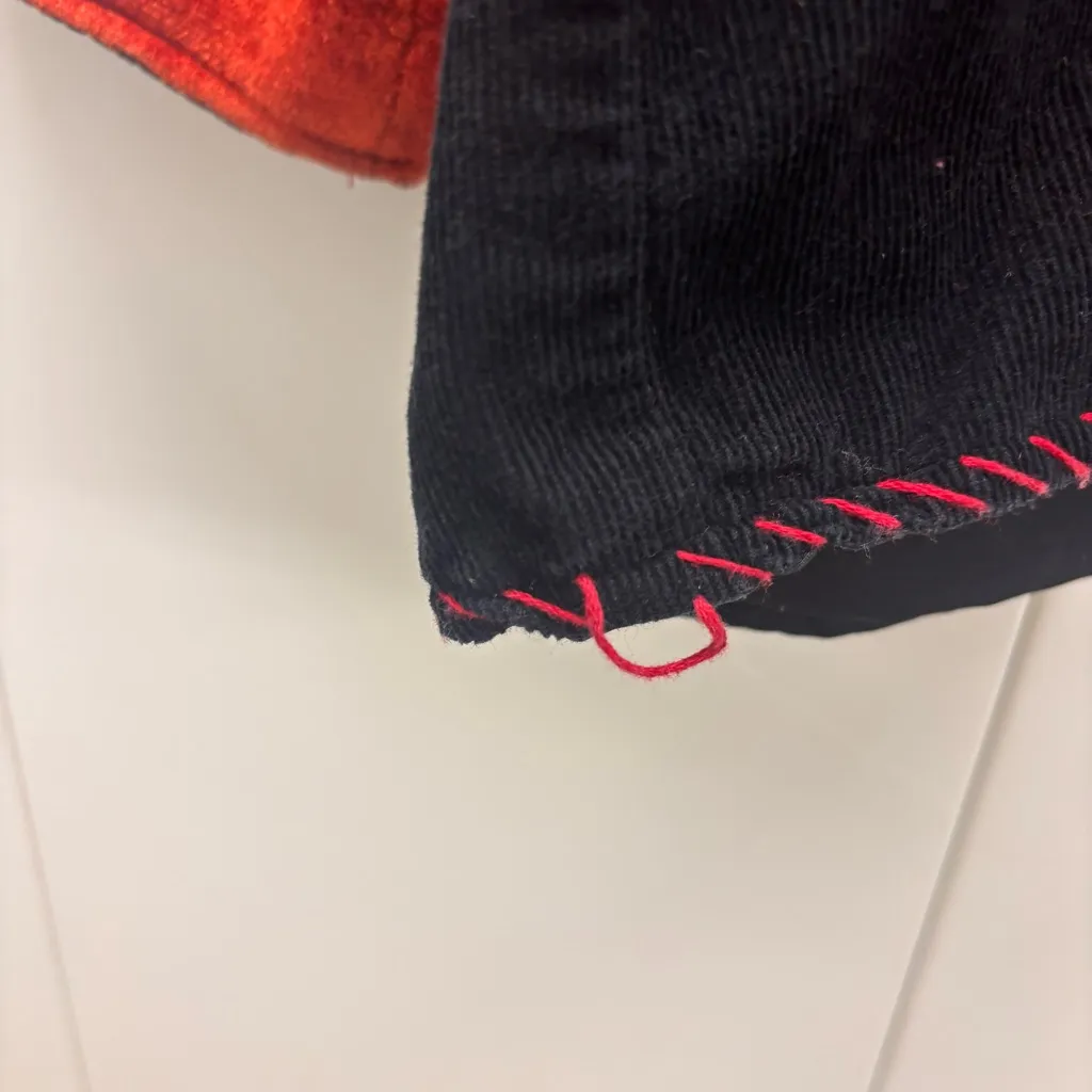 LifeStyle Christmas Cats Vibtage Jacket Fine Wale Corduroy Black Womens Plus Sz Size XXL - Image 4