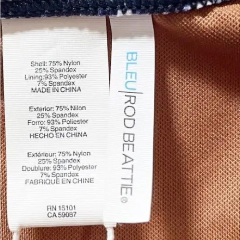 Blue Rod Beattie Island Time Two-piece Tie Front Cap Sleeve Swimsuit NWT Sz 6 - Image 9