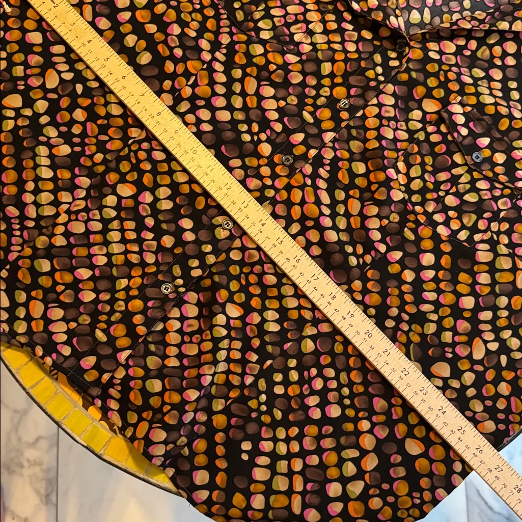 APPARENZA Polka Dot Women's PLUS SIZE Top SZ: 3X Brown - Image 9