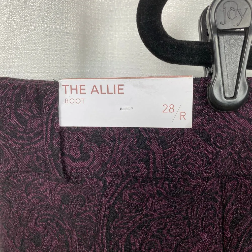 Lane Bryant Purple Paisley The Allie Boot Pants Sz.28 NWT - Image 10