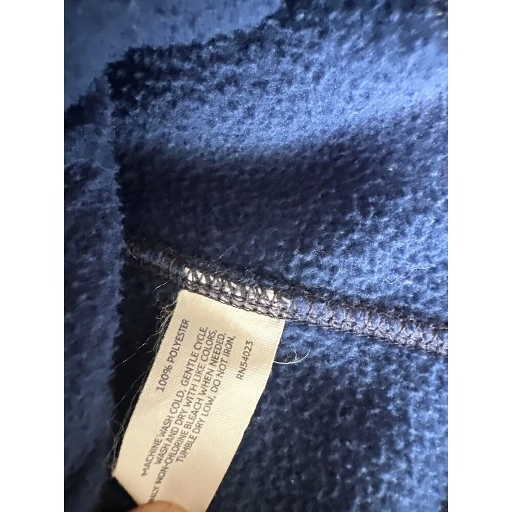 Old Navy Large Vest Sleeveless Fleece Blue Womens 2009 Full Zip Top Mock Neck - Image 3