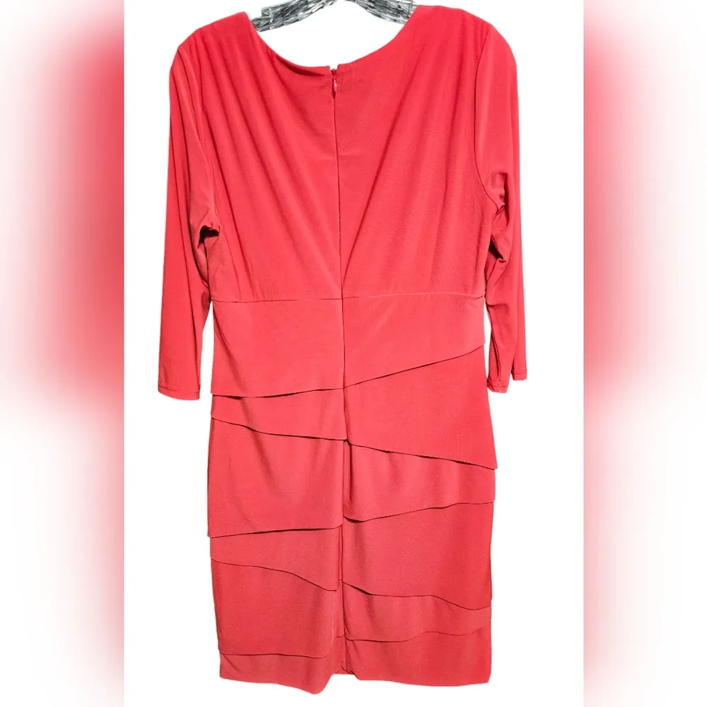 Womens Coral White House Black Market Body Shaping Dress - Image 2